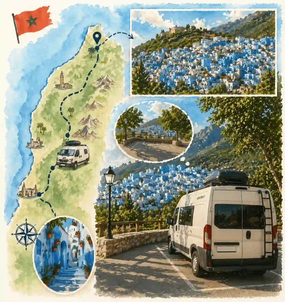 Rent a Camper Van in Morocco | Airport Transfers | Road Trip North Morocco: The Perfect Campervan Itinerary with Maroc Camping Car Road Trip North Morocco: The Perfect Itinerary
