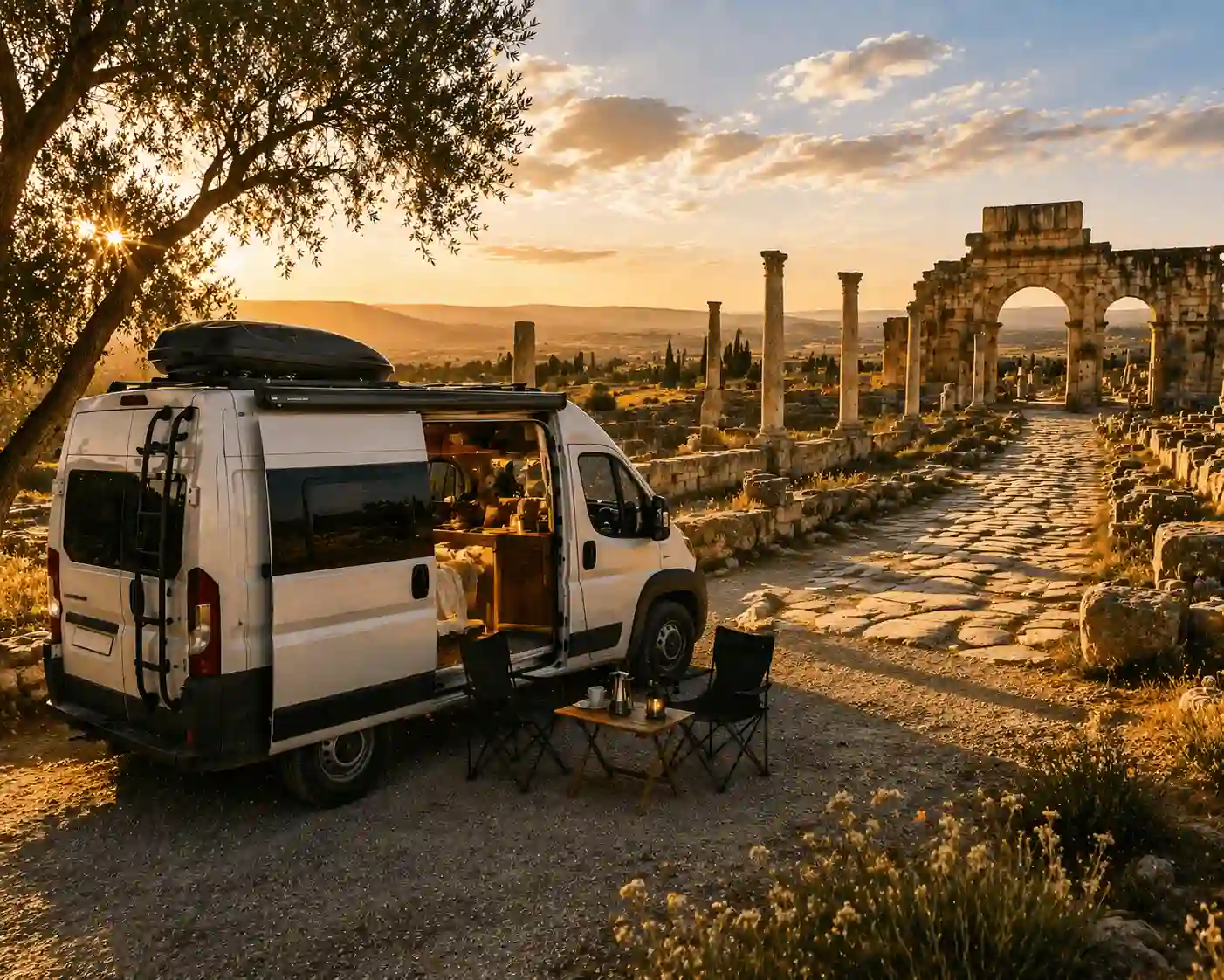road trip Fès camping-car