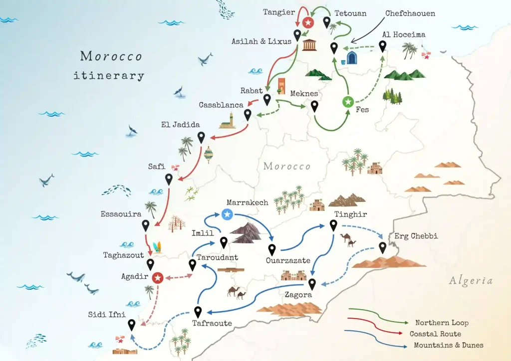 Rent a Camper Van in Morocco | Airport Transfers | Morocco Road Trip Guide: Best Routes and Hidden Gems Morocco Road Trip